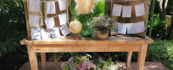 decoración floral boho