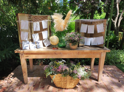 decoración floral boho